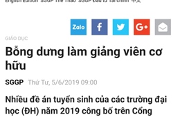 Làm rõ thông tin khai gian giảng viên cơ hữu ở nhiều trường tư