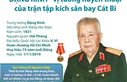 Đặng Kinh - vị tướng huyền thoại của trận tập kích sân bay Cát Bi qua đời