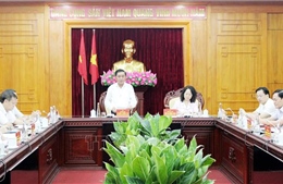 Chủ nhiệm Ủy ban Kiểm tra Trung ương Trần Cẩm Tú làm việc tại Lạng Sơn 
