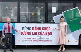 Hai Hoa hậu tham gia hưởng ứng Ngày toàn dân phòng, chống mua bán người (30/7)