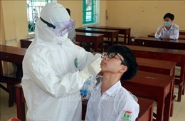Nam Định: Xét nghiệm diện rộng sau khi một học sinh dương tính với SARS-CoV-2
