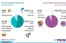  5 tháng năm 2021: Kim ngạch xuất nhập khẩu đạt hơn 262 tỷ USD