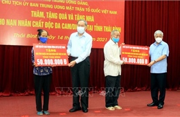 Chủ tịch Mặt trận Tổ quốc Việt Nam thăm, tặng quà người có công tại Thái Bình