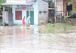 Quảng Trị: Nước trên các sông đang xuống, vùng thấp trũng còn ngập