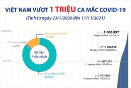 Việt Nam vượt 1 triệu ca mắc COVID-19