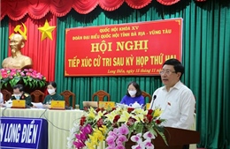 Phó Thủ tướng Phạm Bình Minh tiếp xúc cử tri tại Bà Rịa-Vũng Tàu