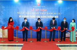 Phó Thủ tướng Phạm Bình Minh dự lễ khánh thành tòa nhà Giảng đường mới của Học viện Ngoại giao