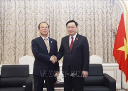 Chủ tịch Quốc hội Vương Đình Huệ tiếp đại diện dòng họ Lý gốc Việt