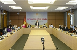 Phó Chủ tịch Thường trực Quốc hội Trần Thanh Mẫn dự Phiên họp toàn thể Ủy ban Xã hội