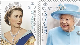 Australia phát hành tem kỷ niệm 70 năm trị vì của Nữ hoàng Elizabeth II 