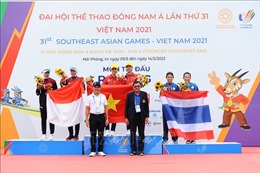 SEA Games 31: Việt Nam đứng đầu toàn đoàn Đua thuyền Rowing