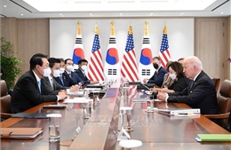 Các nhà lãnh đạo Mỹ- Hàn Quốc bắt đầu hội nghị thượng đỉnh song phương 