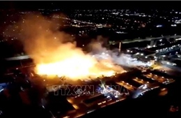 Cháy lớn tại nhà máy bao bì của Smurfit Kappa ở Anh