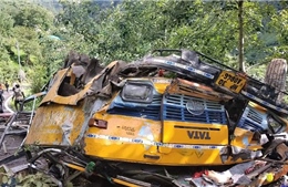 Xe buýt rơi xuống vực ở Ấn Độ khiến 12 người thiệt mạng
