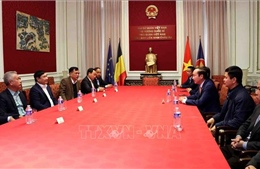 Phó Trưởng Ban Nội chính Trung ương thăm, làm việc với Đại sứ quán Việt Nam tại Bỉ