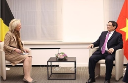 Thủ tướng Phạm Minh Chính gặp Công chúa Vương quốc Bỉ Astrid