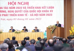 Tổng Bí thư dự Hội nghị triển khai Kế hoạch phát triển kinh tế-xã hội năm 2023