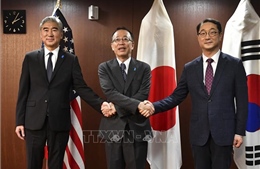 ​Hàn-Mỹ-Nhật cam kết hợp tác chặt chẽ trong vấn đề Triều Tiên