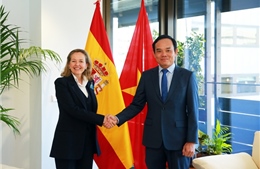 Phó Thủ tướng Trần Lưu Quang hội đàm với người đồng cấp Tây Ban Nha