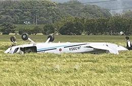 Nhật Bản: Rơi máy bay của lực lượng bảo vệ bờ biển, 2 người bị thương