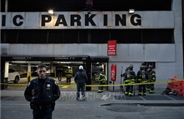 Sập bãi đỗ xe 4 tầng ở New York khiến 6 người thương vong