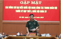 Bộ Quốc phòng gặp mặt đại biểu Quốc hội đang công tác trong Quân đội