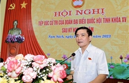 Đoàn đại biểu Quốc hội tỉnh Hải Dương tiếp xúc cử tri sau kỳ họp thứ 5, Quốc hội khóa XV