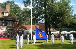 Lễ Thượng cờ và Kỷ niệm 56 năm ngày thành lập ASEAN tại Hà Lan