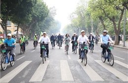 Quảng bá Hà Nội xanh qua Hành trình xe đạp hữu nghị 2023
