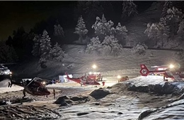 Thụy Sĩ: Tìm thấy 5 người thiệt mạng trong vụ lở tuyết trên dãy Alps