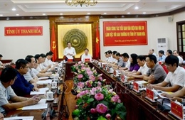 Đoàn khảo sát Tiểu ban Văn kiện Đại hội XIV của Đảng làm việc tại Thanh Hóa