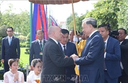 Lễ đón chính thức Chủ tịch nước Tô Lâm thăm cấp Nhà nước Vương quốc Campuchia