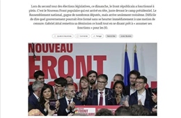 Truyền thông Pháp: Sự phân cực trên chính trường Pháp càng trở nên rõ nét