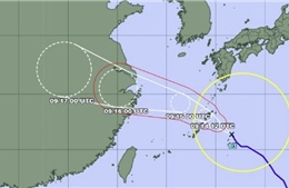 Bão Bebinca tiến sát phía Tây Nam Nhật Bản