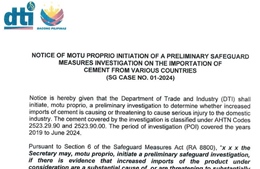 Philippines khởi xướng điều tra sơ bộ xi măng nhập khẩu có thể ảnh hưởng tới Việt Nam