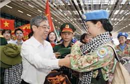 TP Hồ Chí Minh: Lưu luyến chia tay các lực lượng tham gia Lễ diễu binh