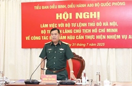 Tiểu ban diễu binh, diễu hành A80 làm việc với Bộ Tư lệnh Thủ đô và Bộ Tư lệnh 969 