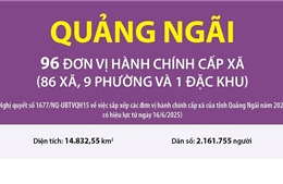 Thông tin chi tiết sắp xếp các đơn vị hành chính cấp xã của tỉnh Quảng Ngãi