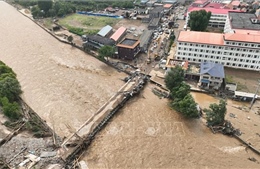 Trung Quốc: Kích hoạt ứng phó lũ lụt ở nhiều khu vực