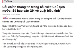  Thông tin sai sự thật, báo điện tử VietNamNet bị phạt 50 triệu đồng