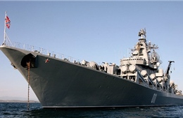 Tuần dương hạm Varyag của Nga tập trận ở Địa Trung Hải