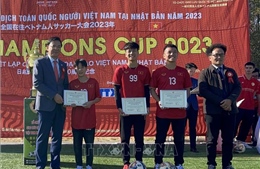 Kết thúc tốt đẹp Giải bóng đá đặc biệt của người Việt tại Nhật năm 2023