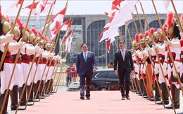 Lễ đón Thủ tướng Phạm Minh Chính thăm chính thức Cộng hòa Liên bang Brazil