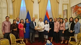 Đại sứ quán Việt Nam tại Pháp chúc mừng Tết cổ truyền Bun Pi May của Lào