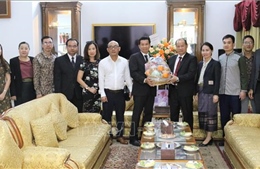 Đại sứ quán Việt Nam tại Indonesia chúc mừng Tết cổ truyền Bun Pi May của Lào