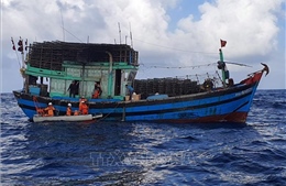 Năm ngư dân gặp nạn trên vùng biển Quan Lạn đã được cứu sống