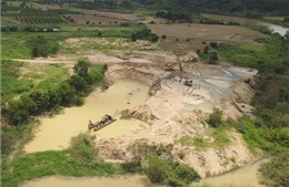 Chấn chỉnh hoạt động khai thác cát tại xã Buôn Chóah, Đắk Nông
