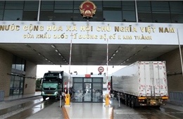 Cửa khẩu Quốc tế Lào Cai sôi động dịp cuối năm