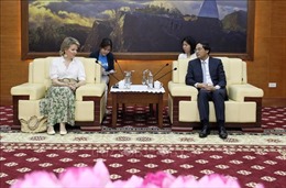 Chủ tịch UBND tỉnh Lào Cai tiếp Hoàng hậu Bỉ kiêm Chủ tịch danh dự UNICEF Bỉ