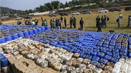 Myanmar thu giữ lượng lớn ma túy và chất kích thích